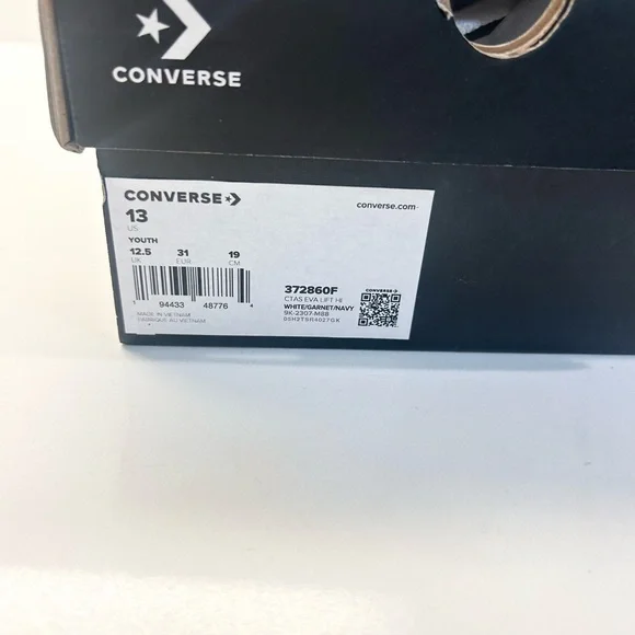 Converse White High-Top Platform Sneakers Size 13 - Picture 8 of 8